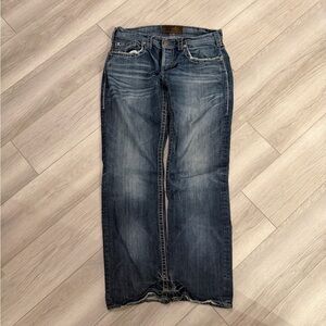 Vintage 1921 Western Straight Y2K Embroidered denim relaxed jeans